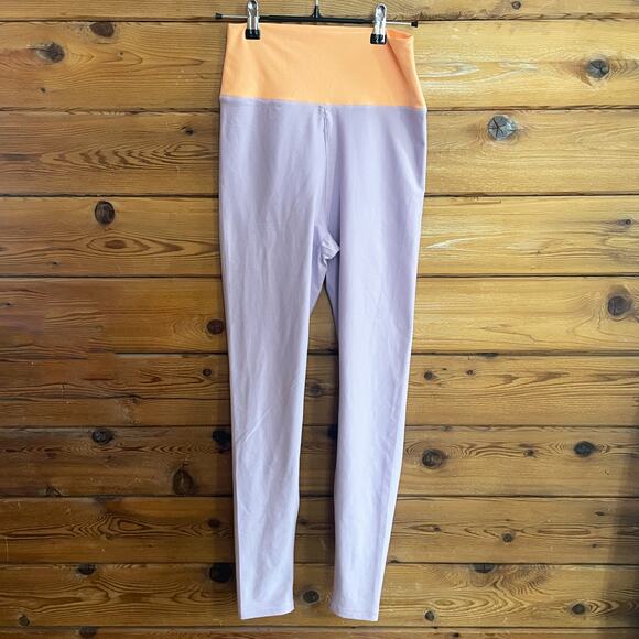 WeWoreWhat High Rise Legging Orange Purple Medium - Picture 1 of 6